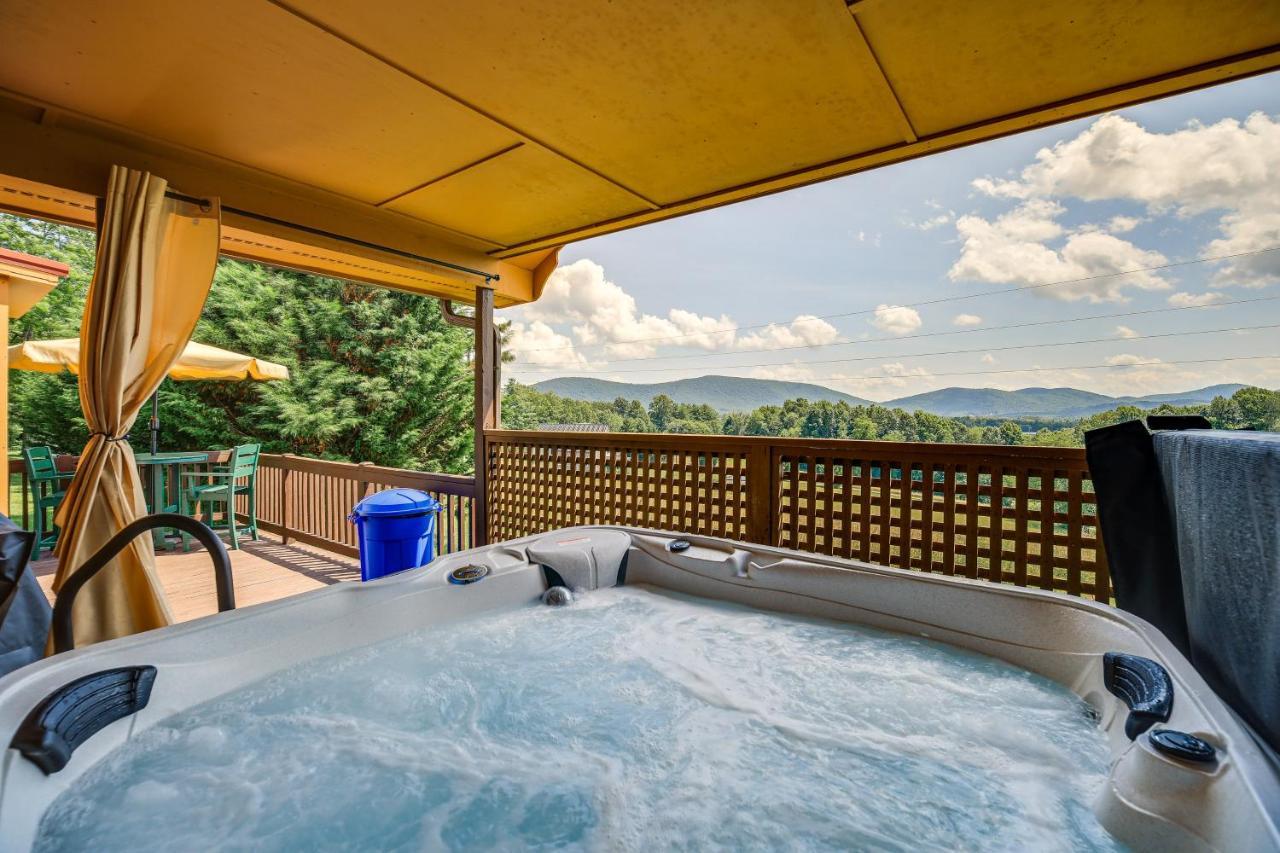 Sparta Blue Ridge Mountain Cabin With Views And Hot Tub מראה חיצוני תמונה